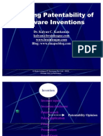 A presentation on "Analysing Patentability of Software Inventions" by Dr. Kalyan C. Kankanala