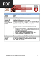 Assessment Details and Submission Guidelines: Holmes Institute Faculty of Higher Education