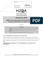 NCEA Numeracy Sample Common Assessment Activity
