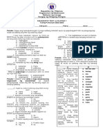 Diagnostic Test in Filipino 7 (2022-2023)