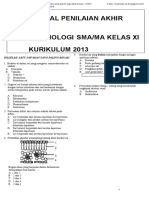 16 Naskah Soal PAT Biologi XI