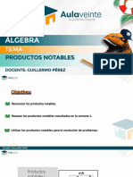 Álgebra Productos Notables