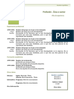 Curriculum Vitae Modelo1 Verde