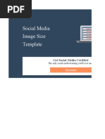 HubSpot - Social Media Image Size Template