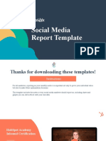 HubSpot - Social Media Report Template