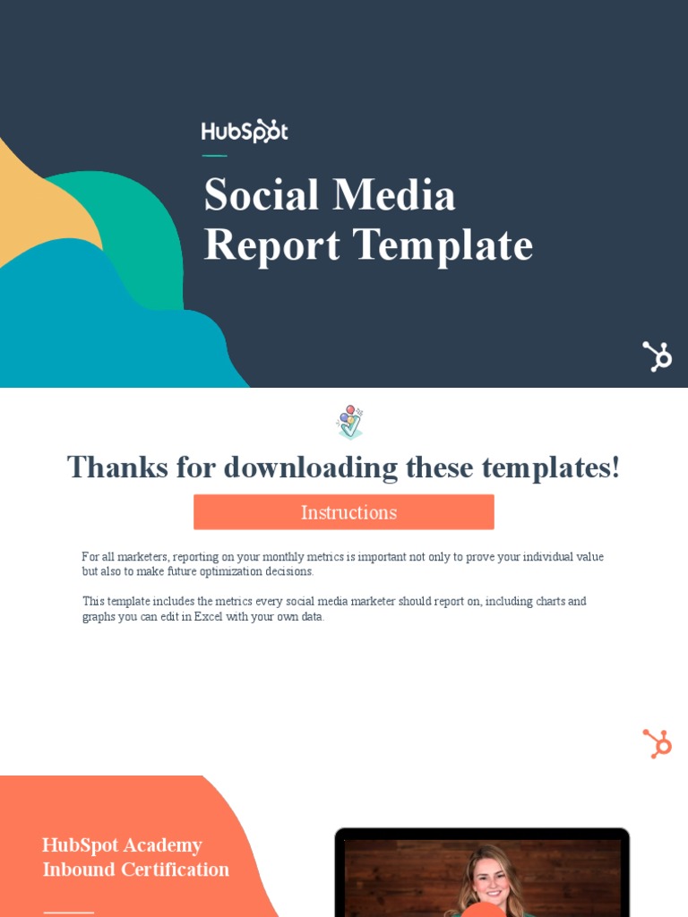 HubSpot Social Media Report Template PDF Social Media Popular