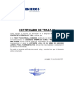 Certificado de Trabajo FH