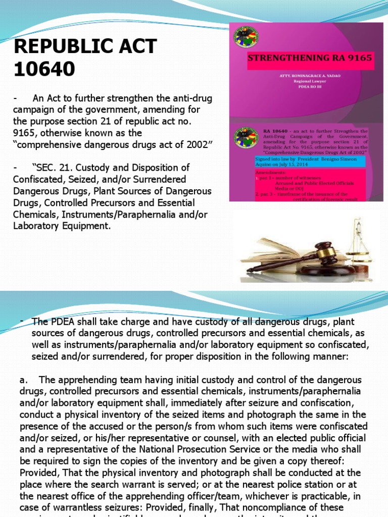 Ra 10640, Pads, PNP AntiIllegal Doi & Specific Rules & Procedures PDF