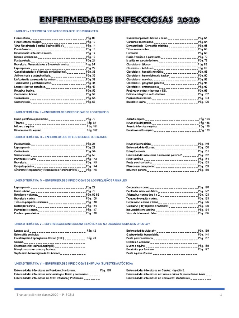 Curso Completo Enf Infecciosas 2020 Pdf Virus Infección