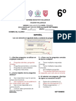 Evaluación de Octubre de Todas Las Materias de Sexto Grado (Clave) (Luz Maria Martinez Castillo)