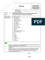 Contoh Notulen Rapat
