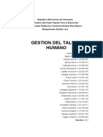 Ensayo Gestion de Talento Humano