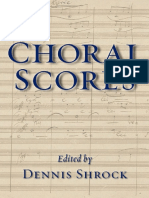 Choral Scores - Dennis Shrock