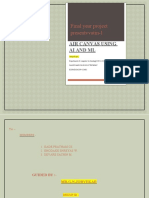 Air Canvas Using Ai and ML