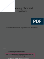 Chemical Equations Balancing