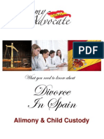 Alimony & Child Custody After Divorce in Spain