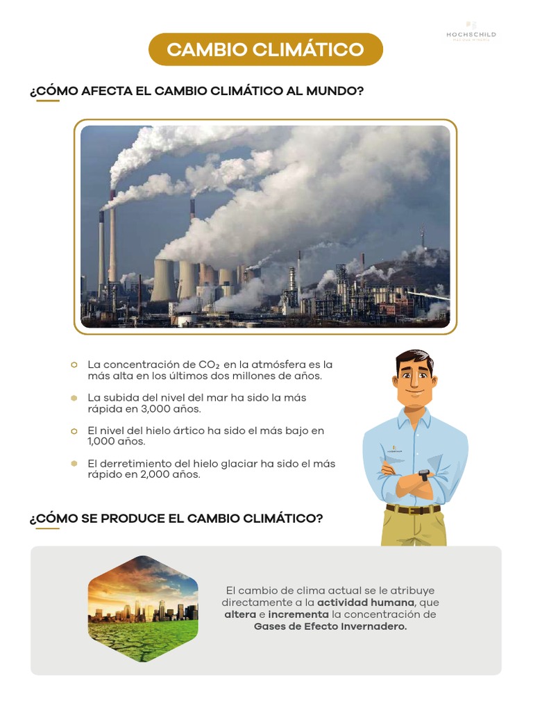 Impacto del Cambio Climático en el Mundo | PDF | Gases de efecto ...