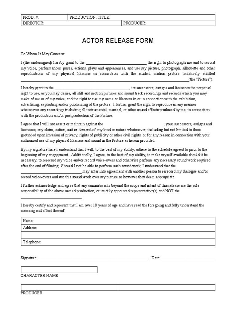 actor-release-form-pdf-justice-crime-violence