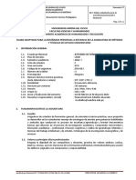 1.3. Sílabo de La Asignatura de Métodos y Técnicas de Estudio Universitario