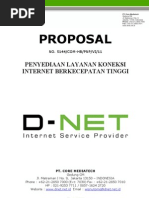 D-NET Proposal Penawaran Akses Internet Dedicated Line Service 2011 (Wisnu Utomo)