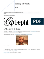 History and Evolution of the Popular Graph Visualization Software Gephi
