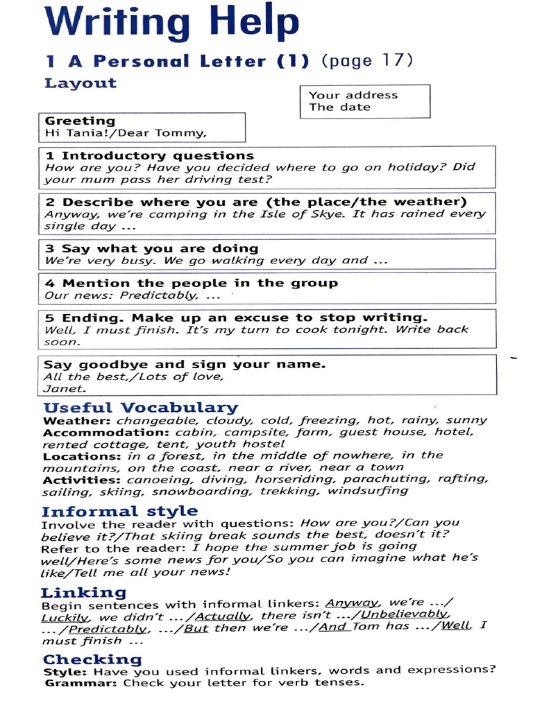 New Opportunities Page 140 A Personal Letter | PDF | Language Arts ...