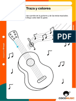 Tarea 1 Traza y Colorea La Guitarra Pequeños A