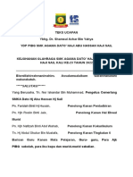 Teks Ucapan Perasmian Kejohanan Olahraga