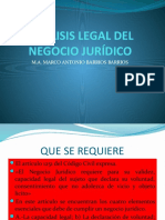 Análisis Legal Del Negocio Jurídico.