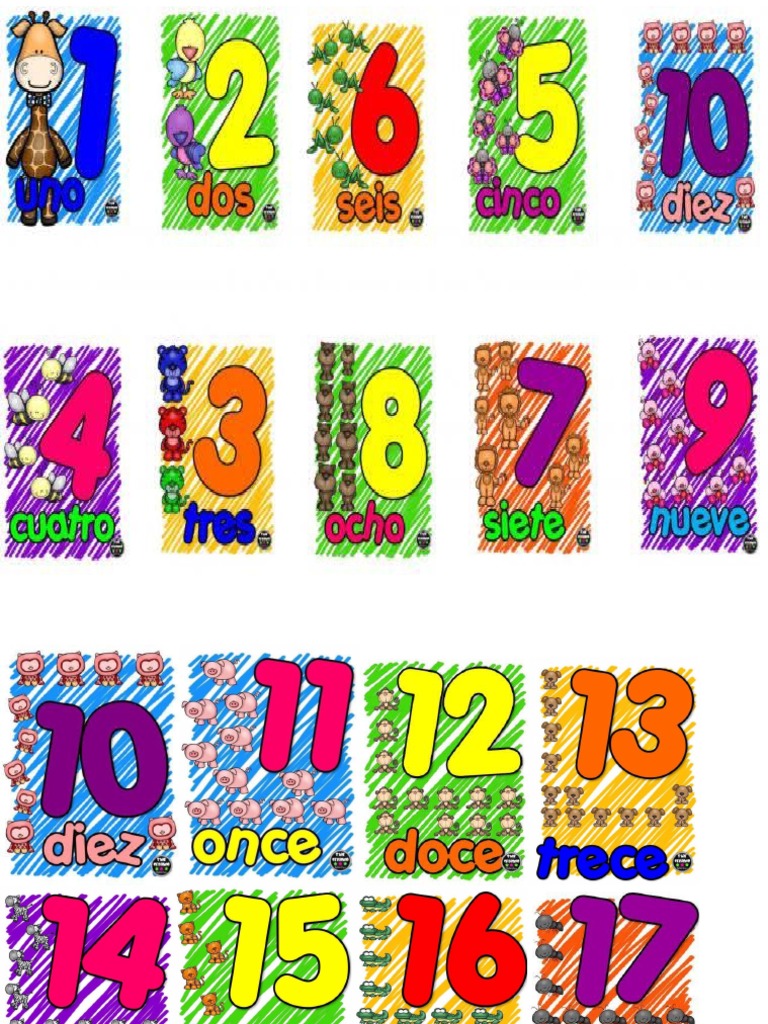 Numeros Del 10 Al 20 | PDF