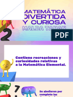 Matemática Divertida y Curiosa