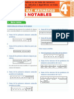 Sumas Notables para Cuarto Secundaria