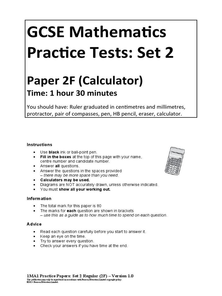 02a Practice Papers Set 2 - Paper 2f | PDF | Teaching Methods ...