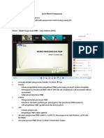 Notulensi Zoom Bimtek Pengawasan