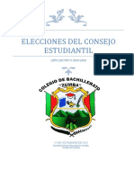 Reglamento Interno para Eleccion Del Consejo Estudiantil 2019-2020