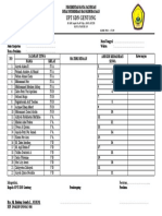 Daftar Hadir Eskul Mipa