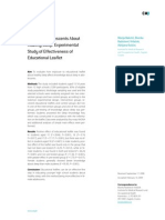 Educating Adolescents About Healthy Sleep: Experimental Study of Effectiveness of Educational Leaflet