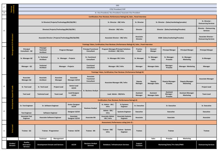 Career Level Diagram - V5 | PDF | Information Technology | Systems ...