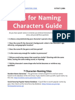 Tips For Naming Characters Guide