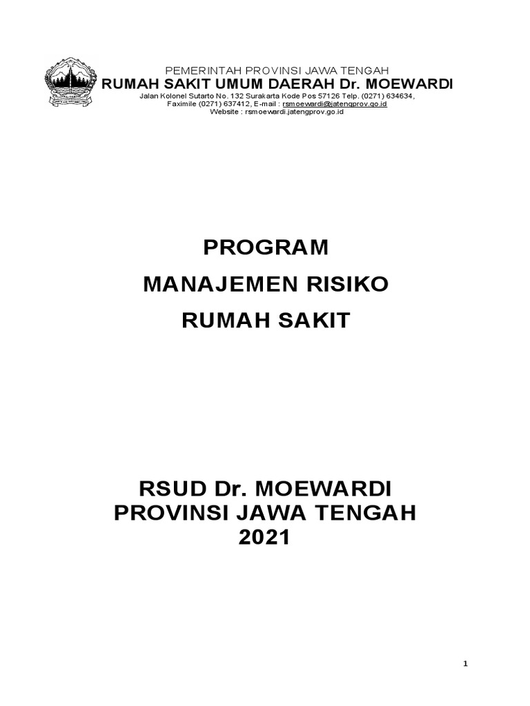Manajemen Risiko Rumah Sakit Pdf