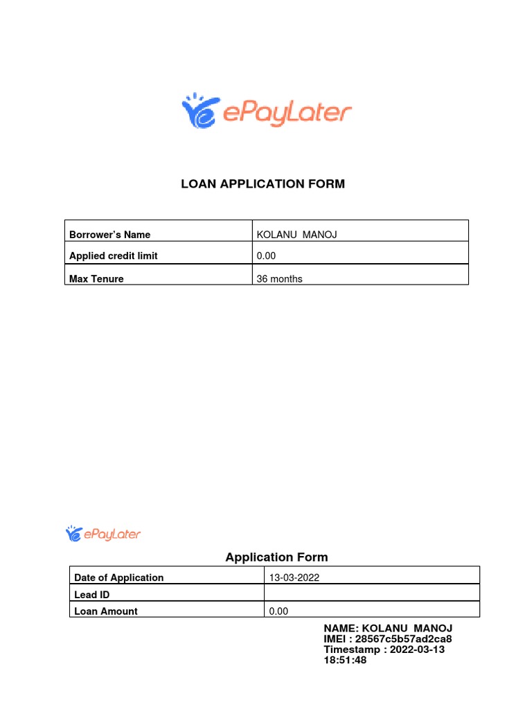 Loan Agreement PDF Loans Line Of Credit
