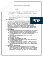 Pdfcoffee.com Method Statement for Instrument Calibrationdocx PDF Free