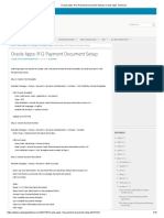 Oracle Apps - R12 Payment Document Setup - Oracle Apps Technical