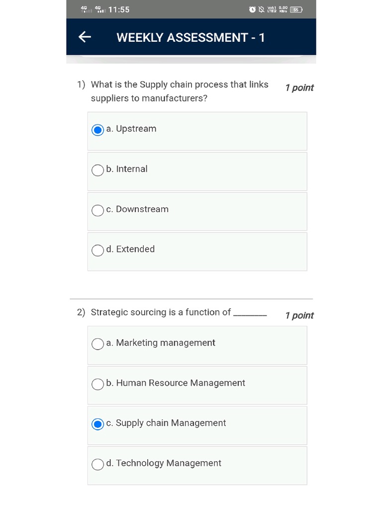 Swayam Week Assessment 1 Pdf
