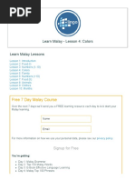 Learn Malay - Lesson 4 - Colors - L-Lingo