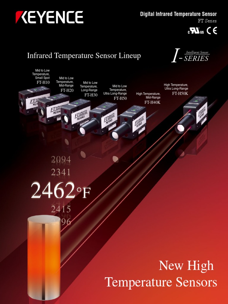 Keyence Infrared Temperature Sensors Brochure PDF Infrared Sensor