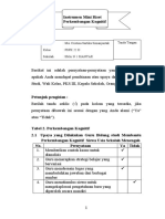 Instrumen Mini Riset Perkembangan Kognitif