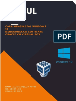 Modul Ini Berisi Tentang Cara Menginstall Windows 10 Melalui Software Oracle VM Virtual Box