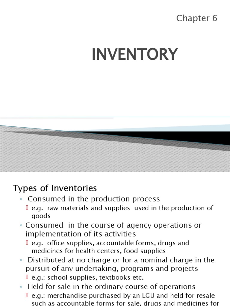 Gam inventory presentation pdf inventory cost