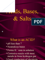 pH Properties of Acids, Bases, and Salts